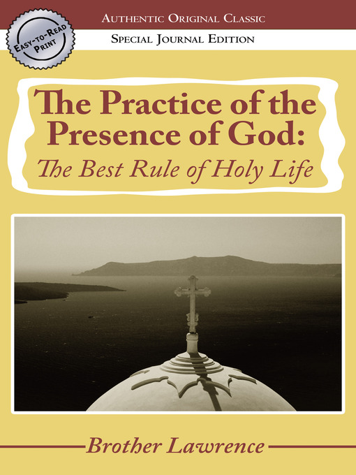 Title details for The Practice of the Presence of God by Brother Lawrence - Available